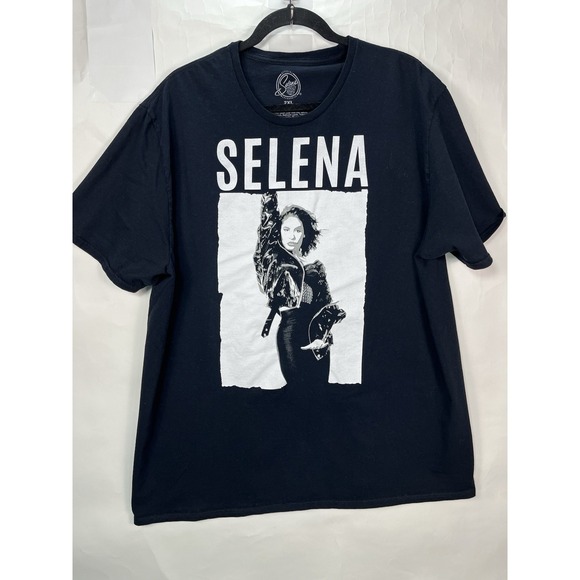 selena Other - Selena Official Selena Merchandise T-Shirt 2XL Black‎ With White Graphics 2019